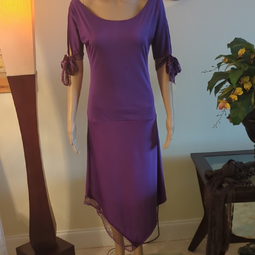 Elegant Purple Women's Dress